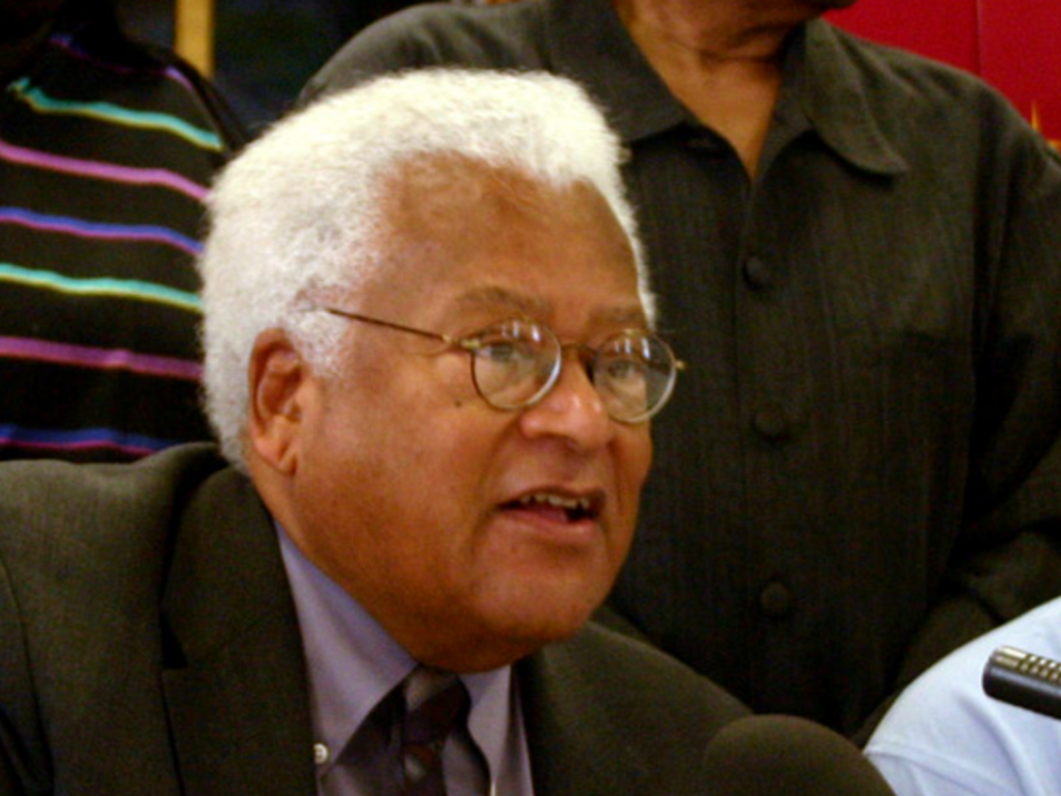 Rev. James Lawson speaks in Nashville, Tennessee.
