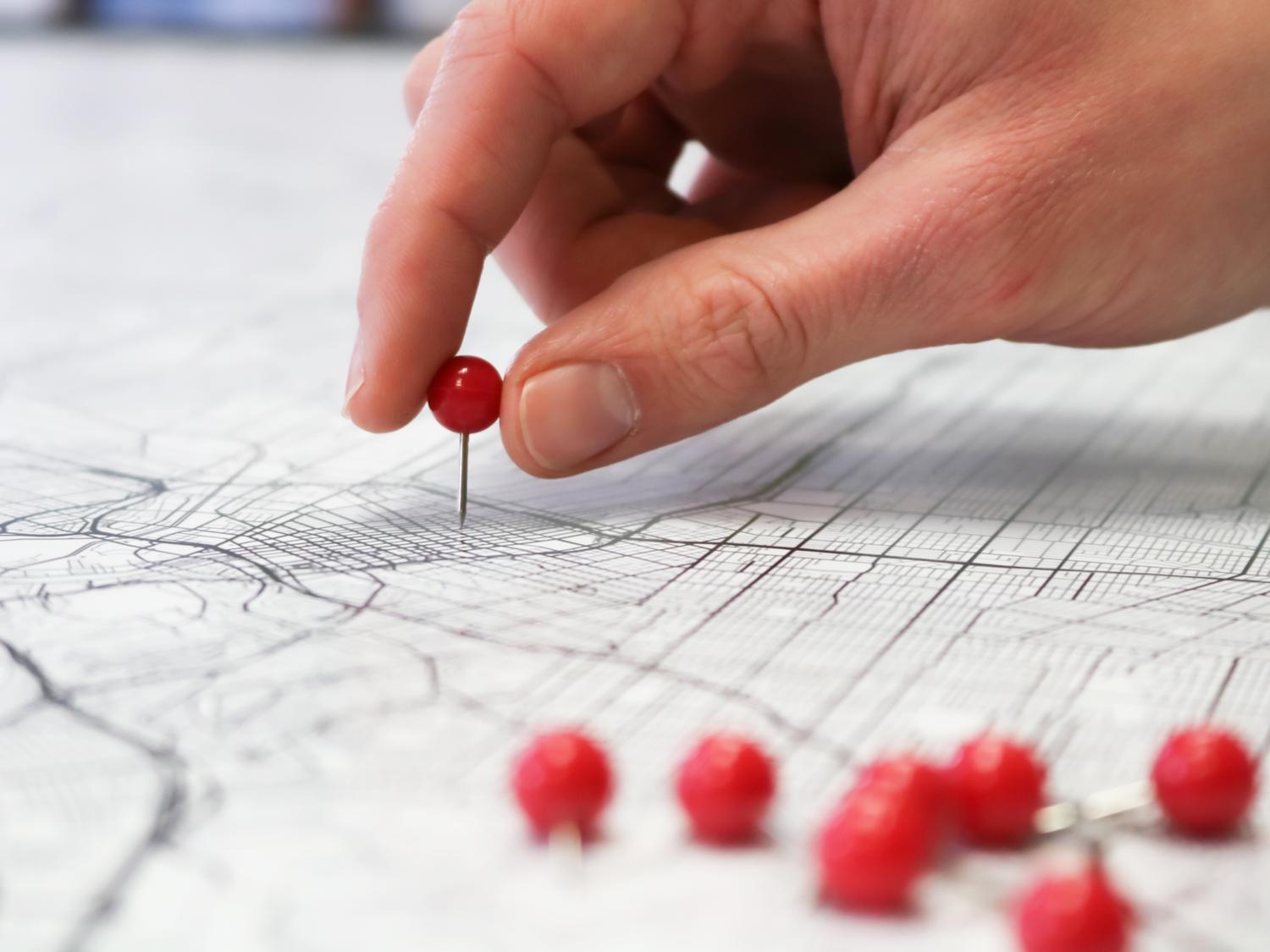 Network spatial maps