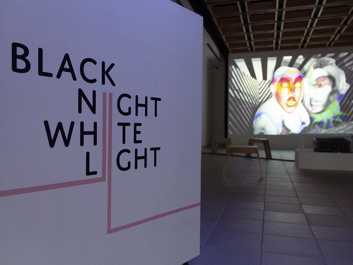 Black Night White Light exhibit in HUB Gallery