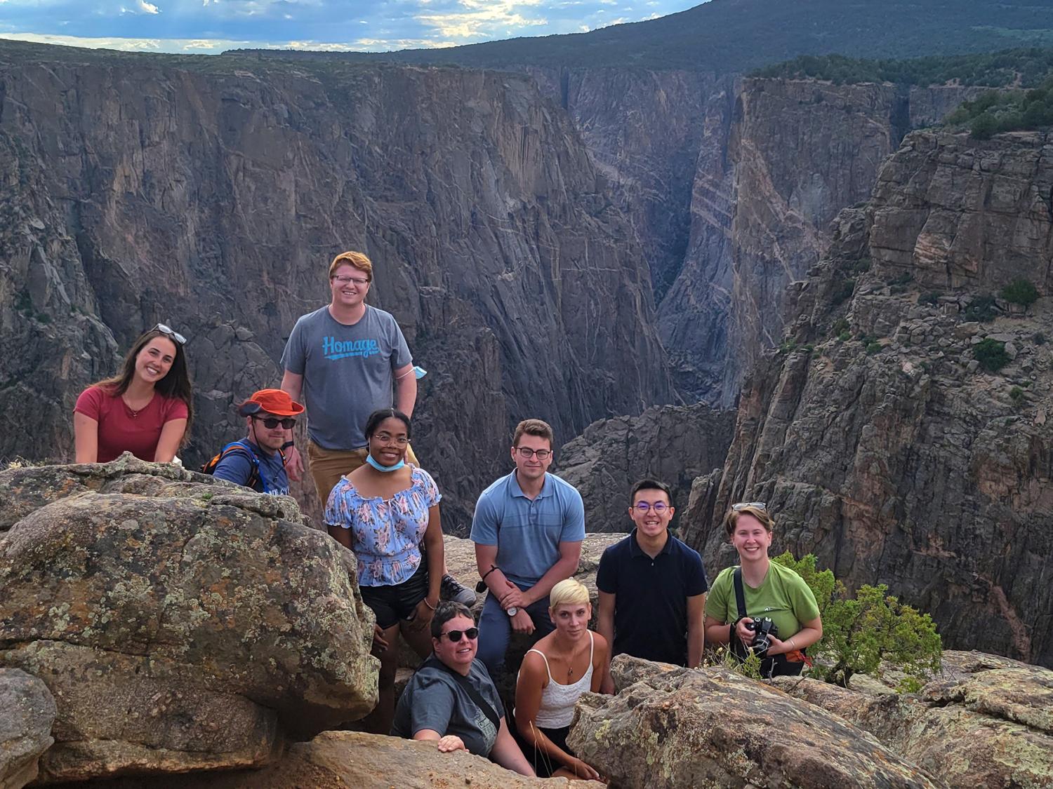 Students visit the North Rim scenic drive at the Black Canyon of the Gunnison National Park.