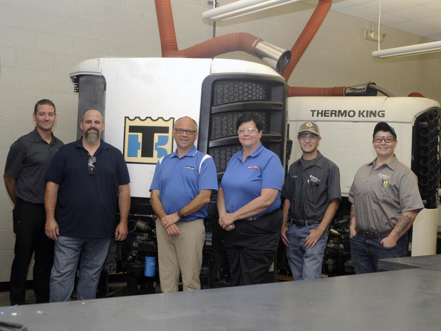 Representatives of Kenworth of Pennsylvania traveled to Penn College to meet students 