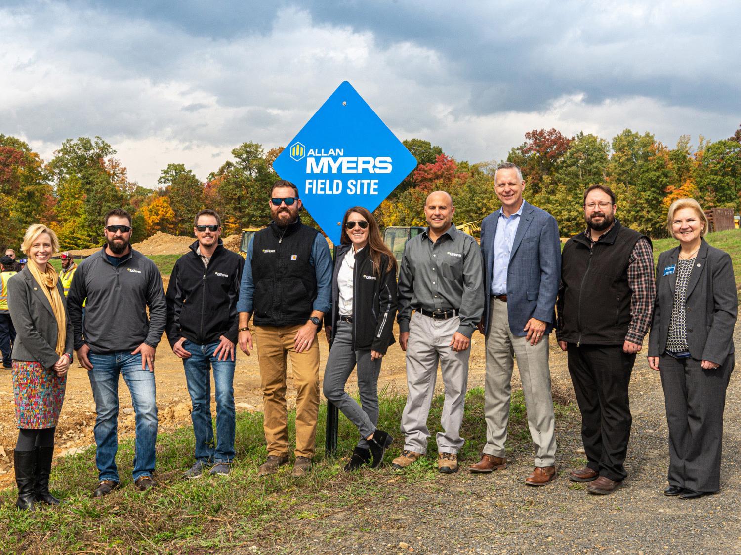 Group photo for partner recognition at Penn College