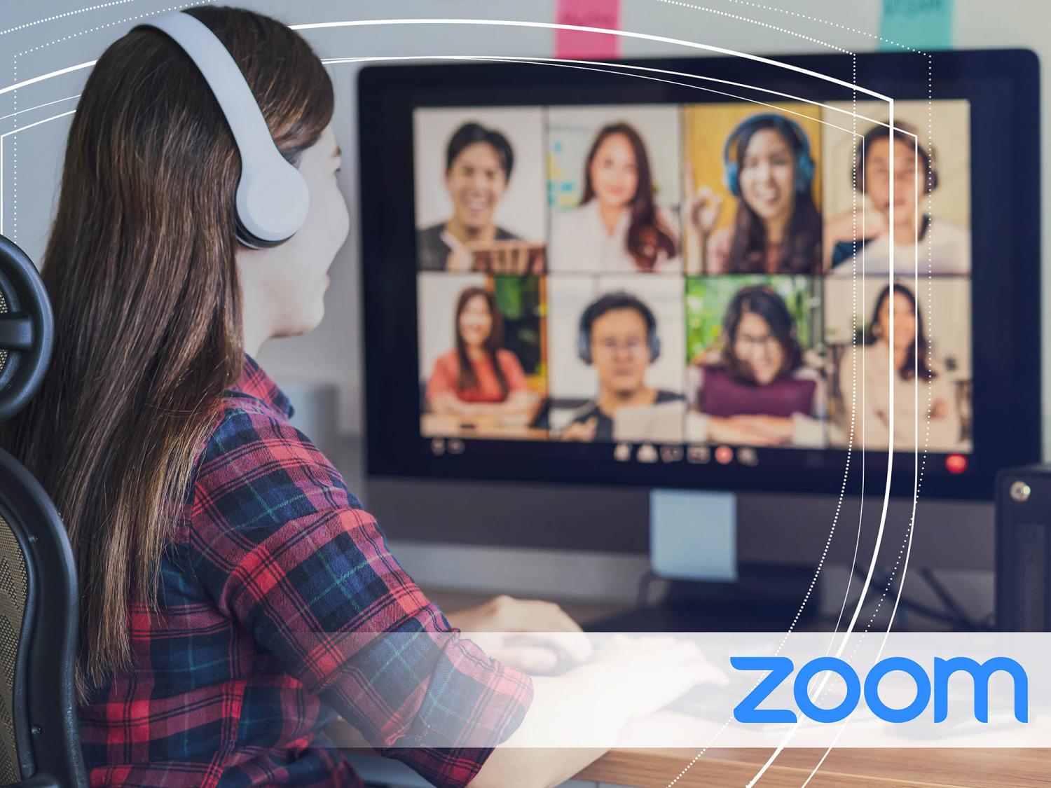 Student using Zoom at Penn State