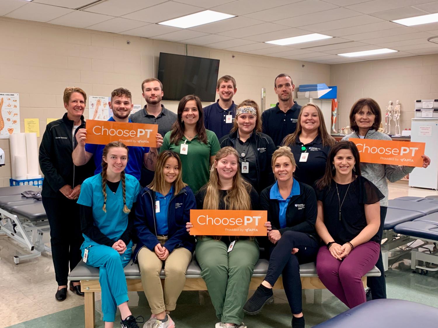 Penn College students celebrate National Physical Therapy Month.