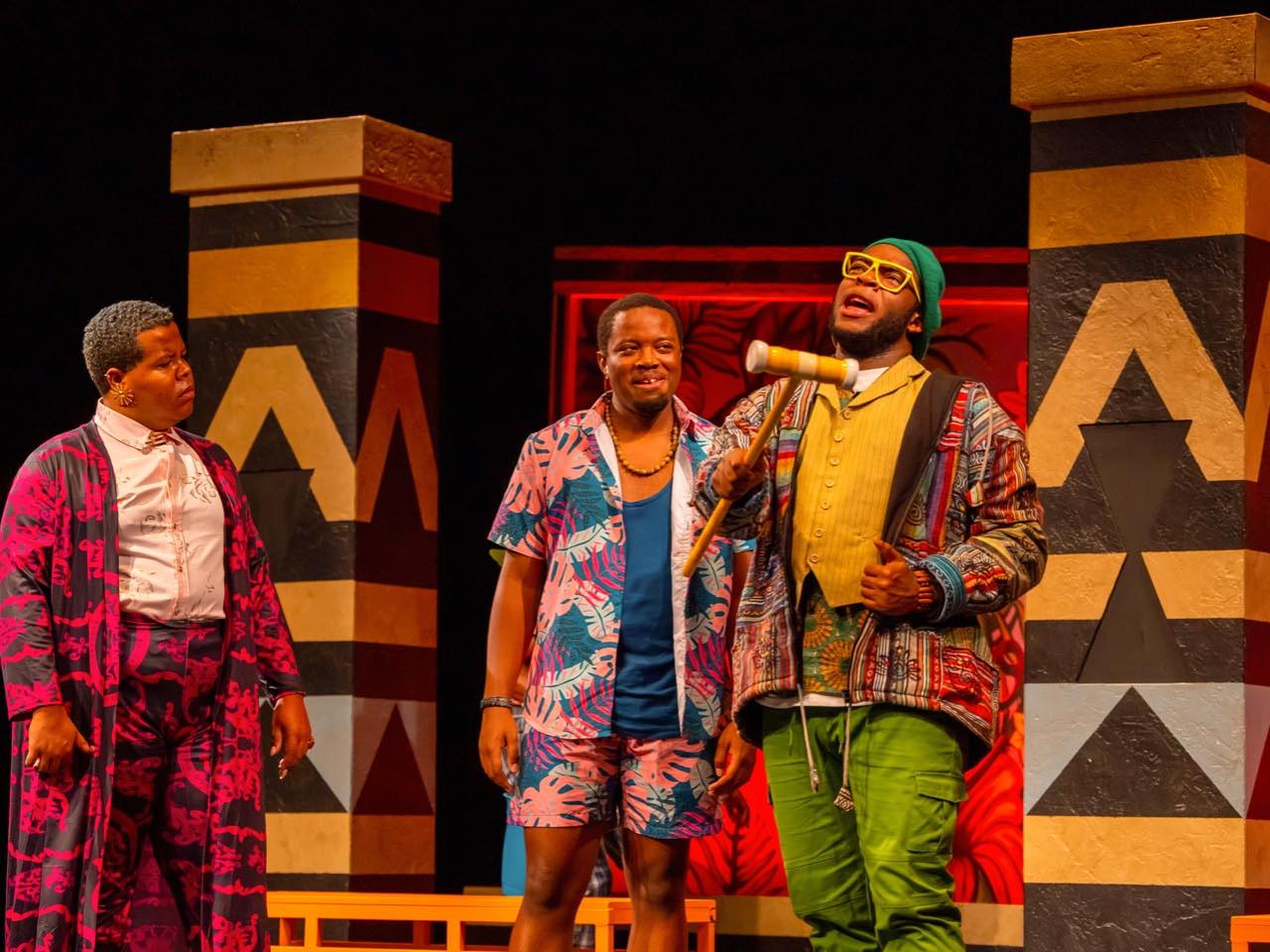 Production photo of Shakespeare’s Much Ado About Nothing performed by the National Players.