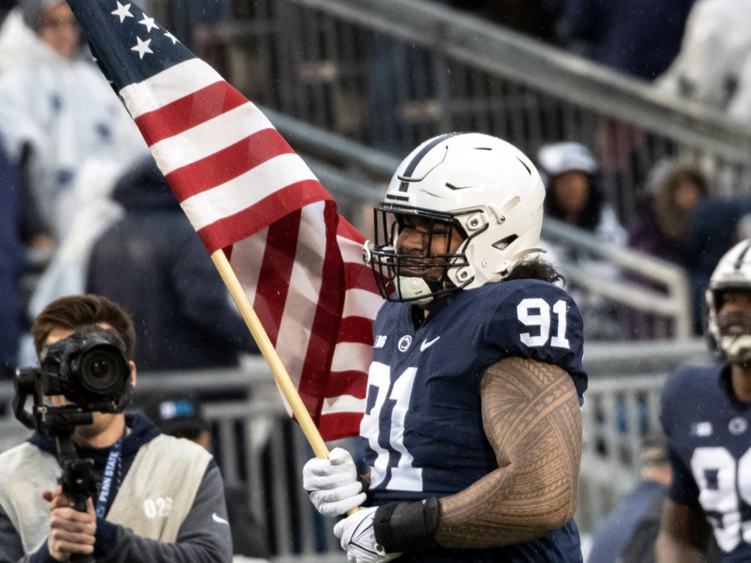 Don Ellies with Flag