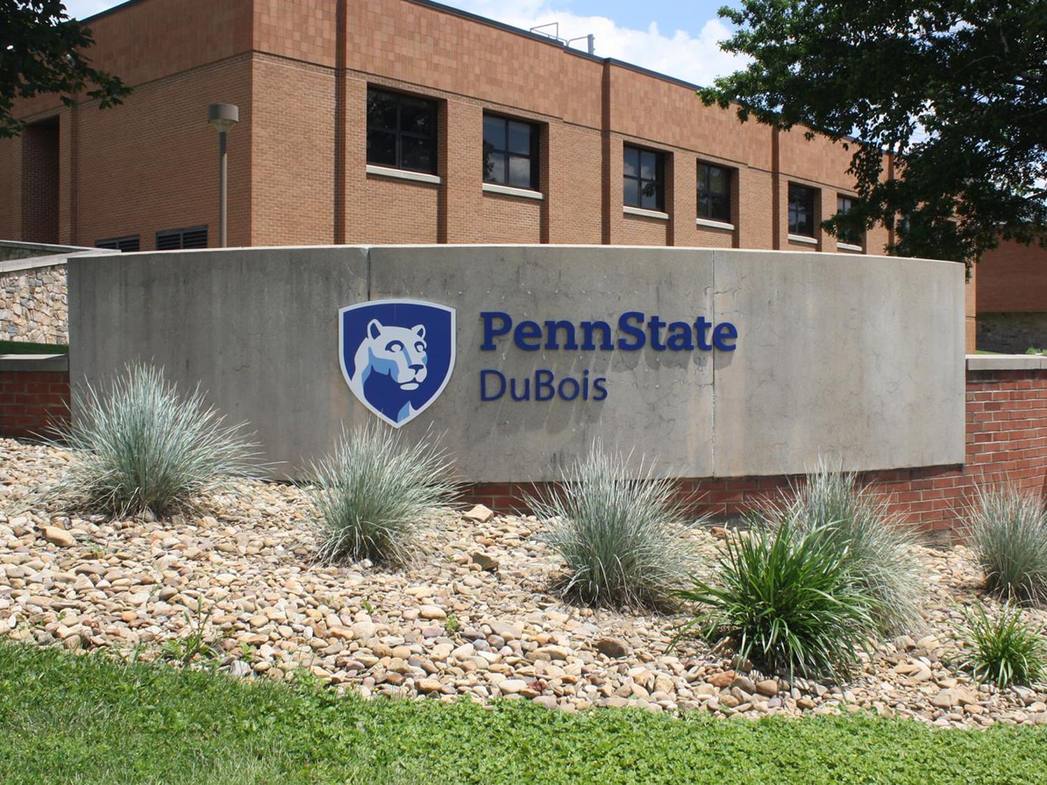 Entrance marker on the campus of Penn State DuBois