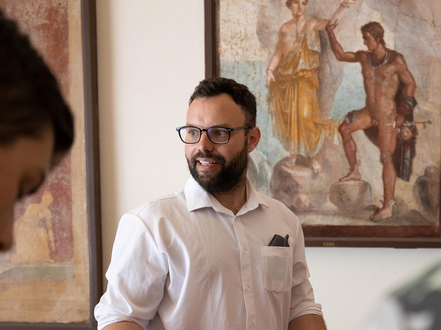 Photo of Mathias Hanses speaking at event 