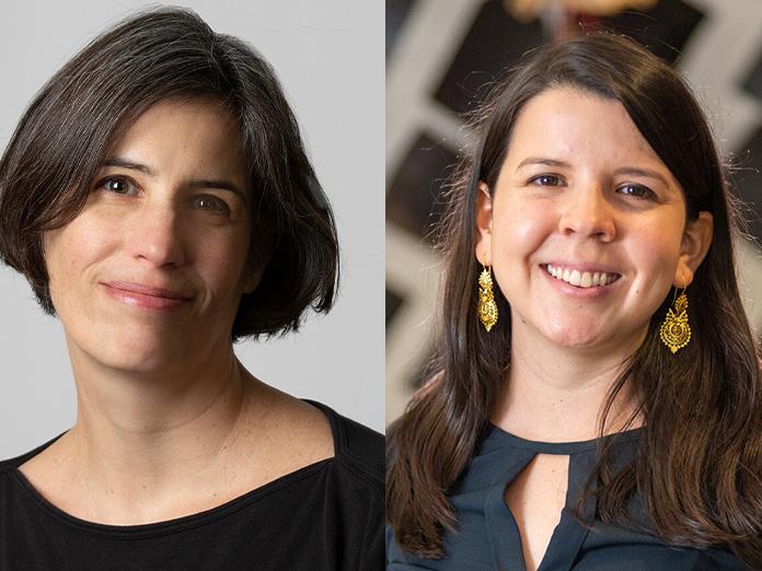 Headshots of Lisa Iulo, at left, and Elena Vazquez