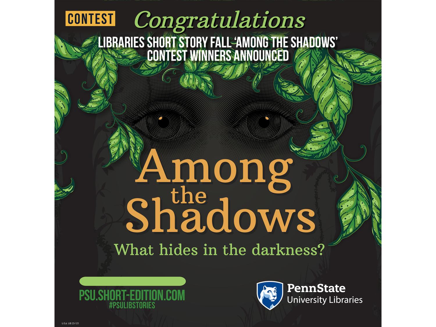 Among the Shadows contest winners graphic