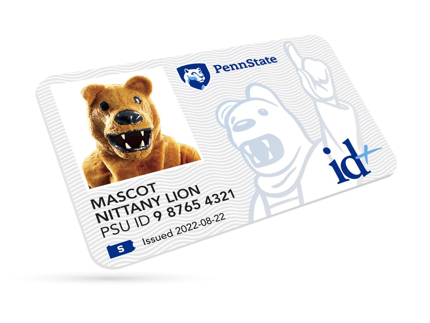 Penn State id+ card tilted