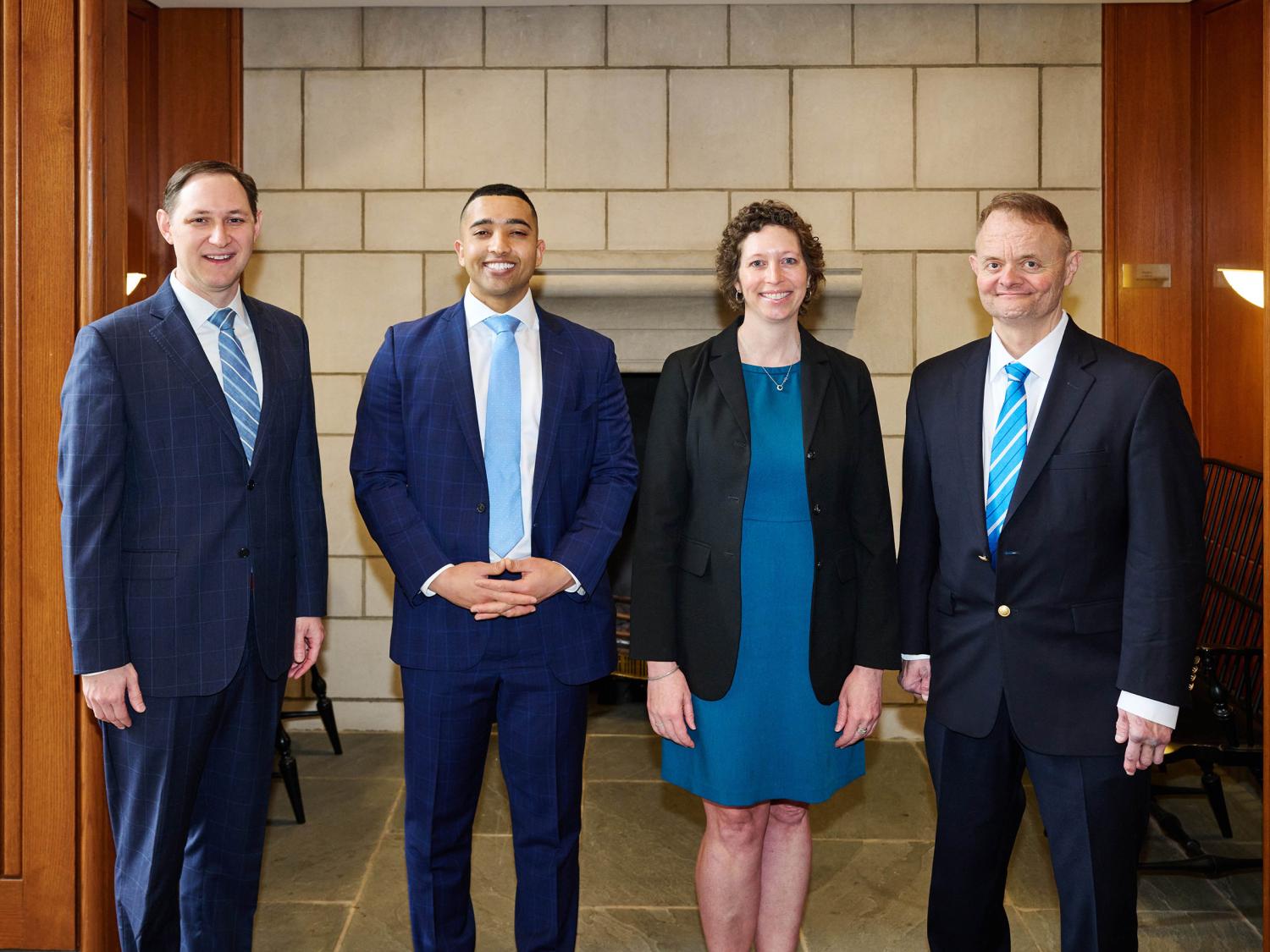 group photo of the 2023 schreyer honors college alumni award winners