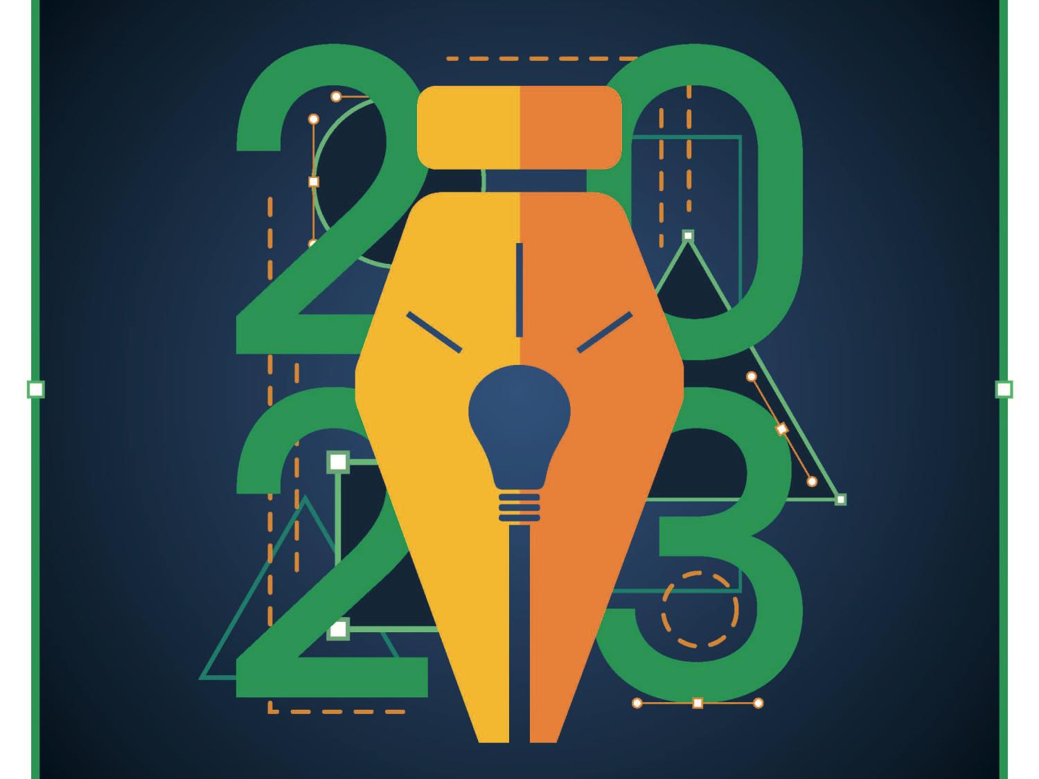 Graphic Design 2023, the annual student portfolio exhibition by graphic design seniors at Pennsylvania College of Technology, runs April 27 through May 5 in The Gallery at Penn College. The exhibition’s poster was designed by graphic design senior Alexis M. Burrell, of Danville.