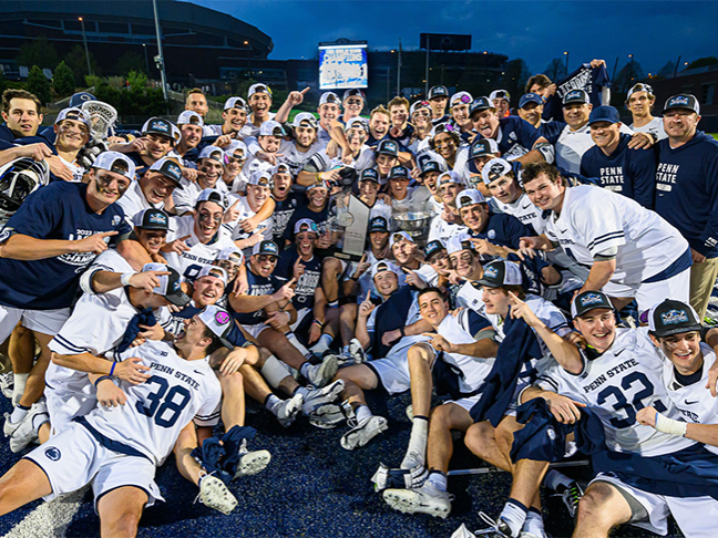 Men's lacrosse team group photo