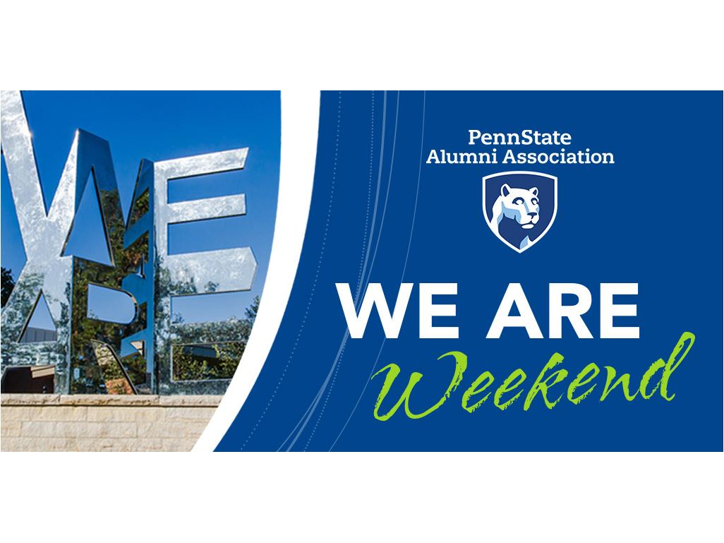 text graphic promoting We Are Weekend 