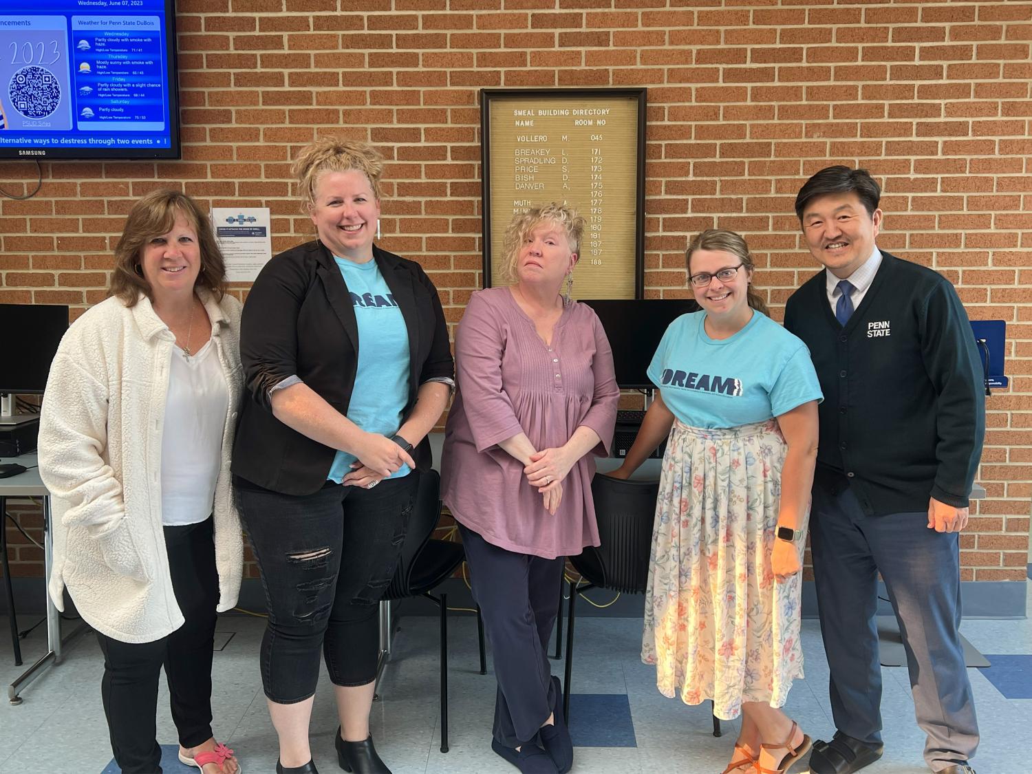 Members of the IDREAM team at Penn State DuBois who participated in the summer institute on equity in the academic experience.