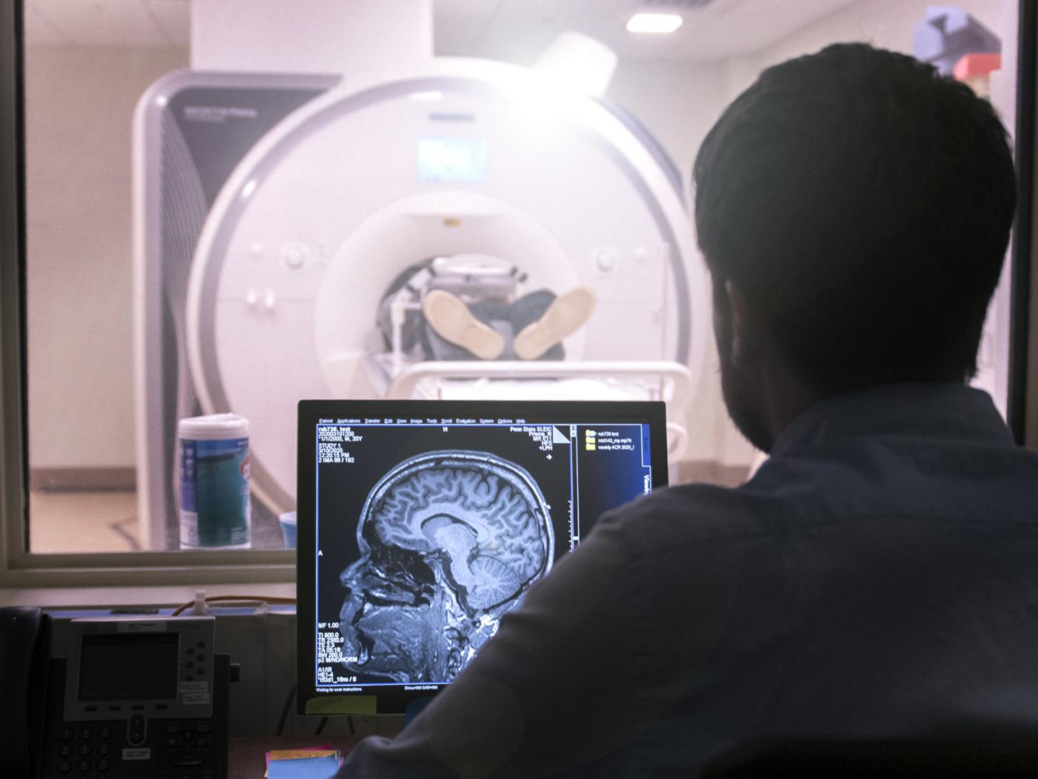 Research looking at brain scan