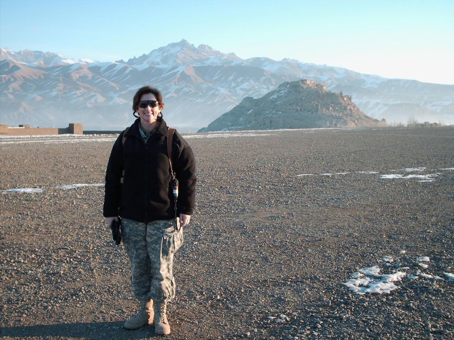 Kelly Wolgast on deployment in Afghanistan. 
