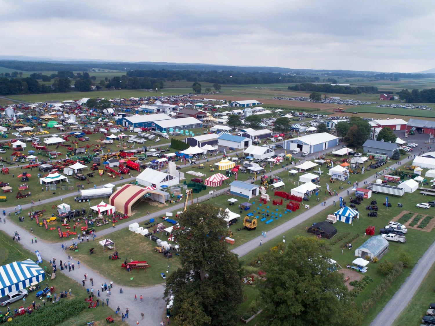 Ag Progress Days aerial looking NE