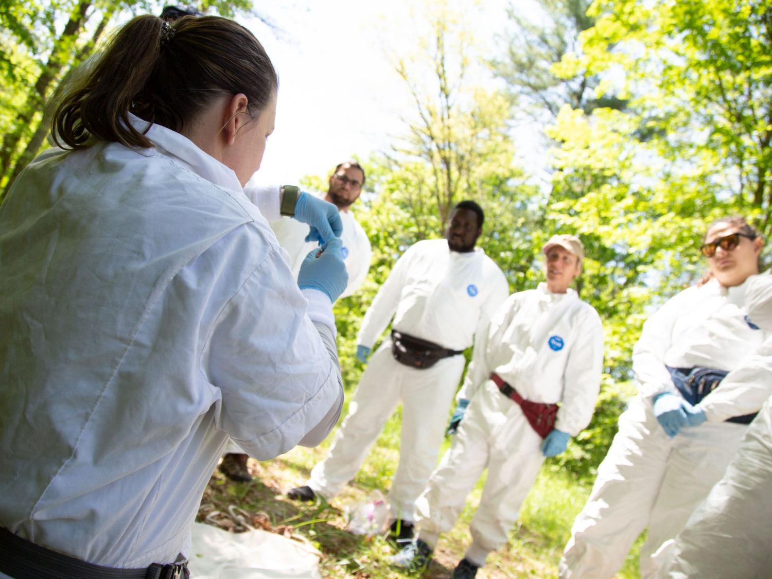 Erika Machtinger trains vector professionals about tick surveillance