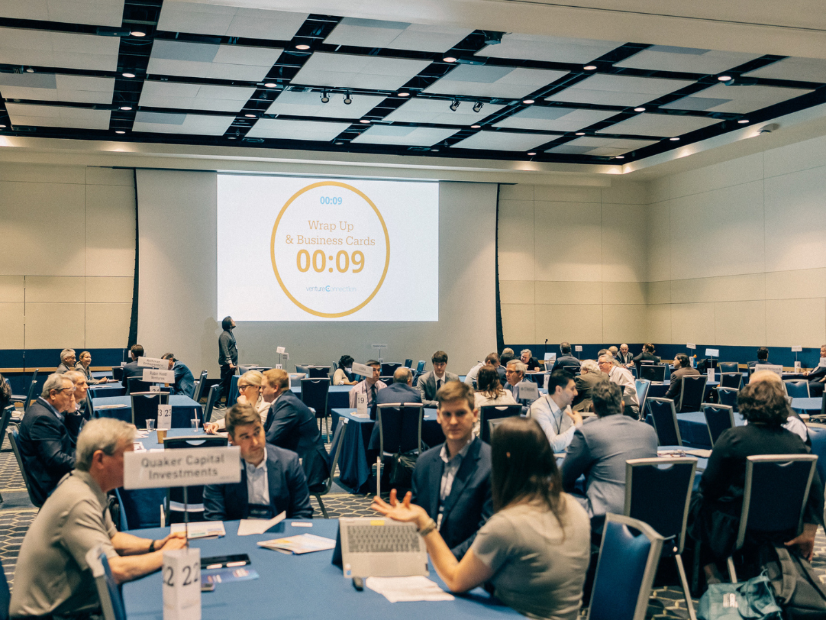 A wide shot of Venture Connection, an investor and capital-seeking entrepreneur matchmaking event