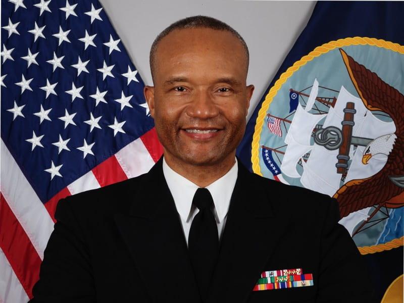 Patrick Evans in military uniform, smiling