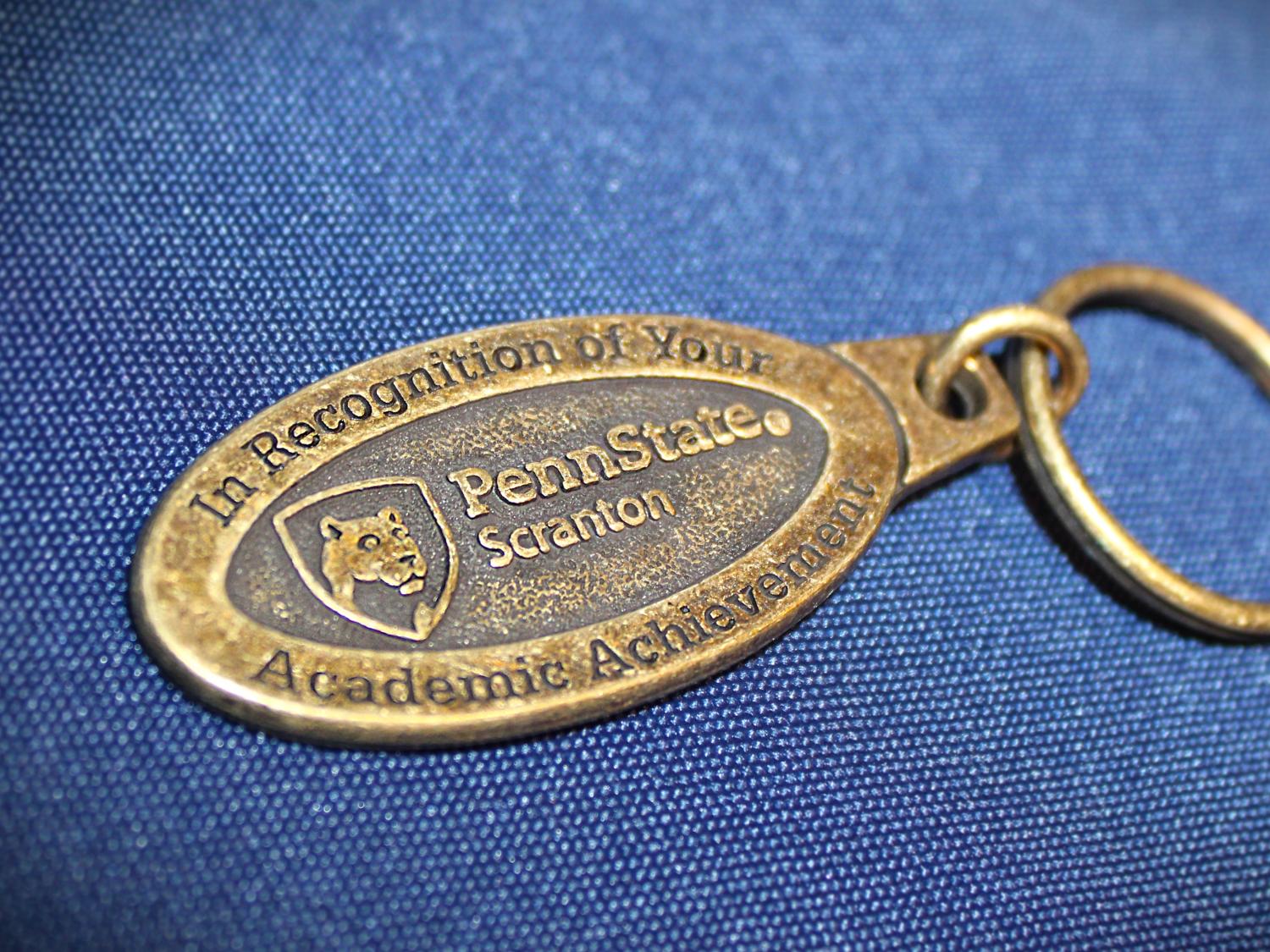 Penn State Scranton academic achievement keychain