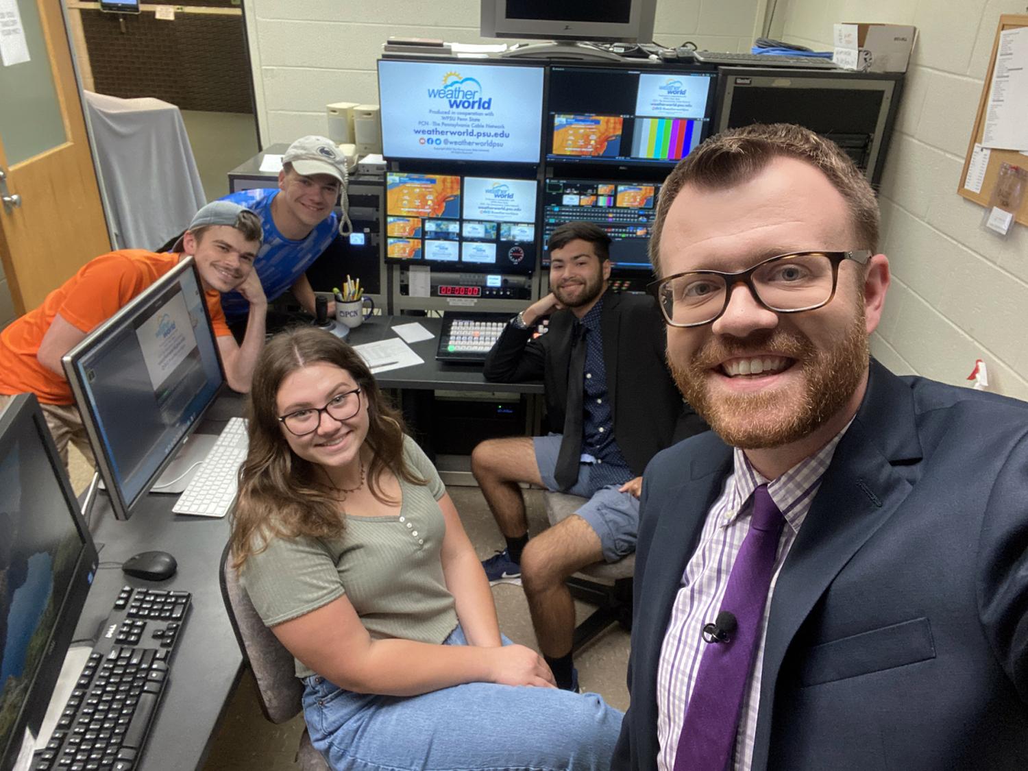 Weather World students and producer