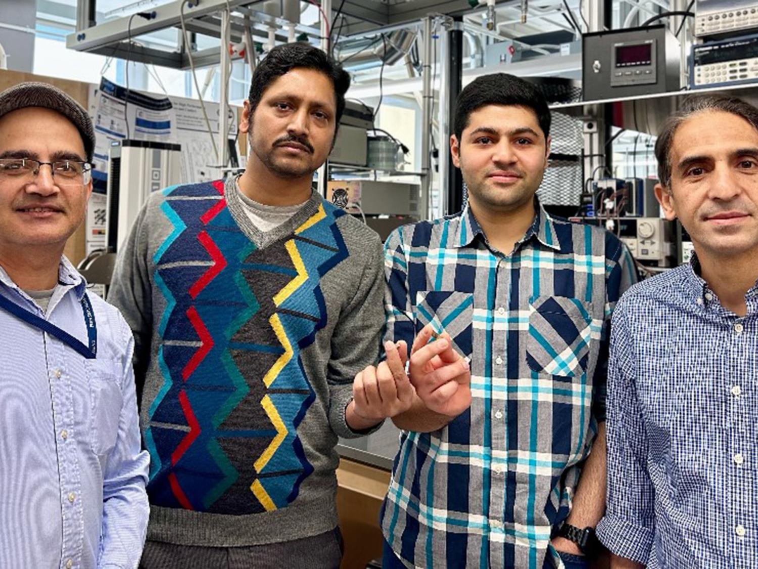 Penn State researchers show a new device that can harvest energy from magnetic field and ultrasound sources simultaneously, converting this energy to electricity that could power the next generation of implantable biomedical devices. 
