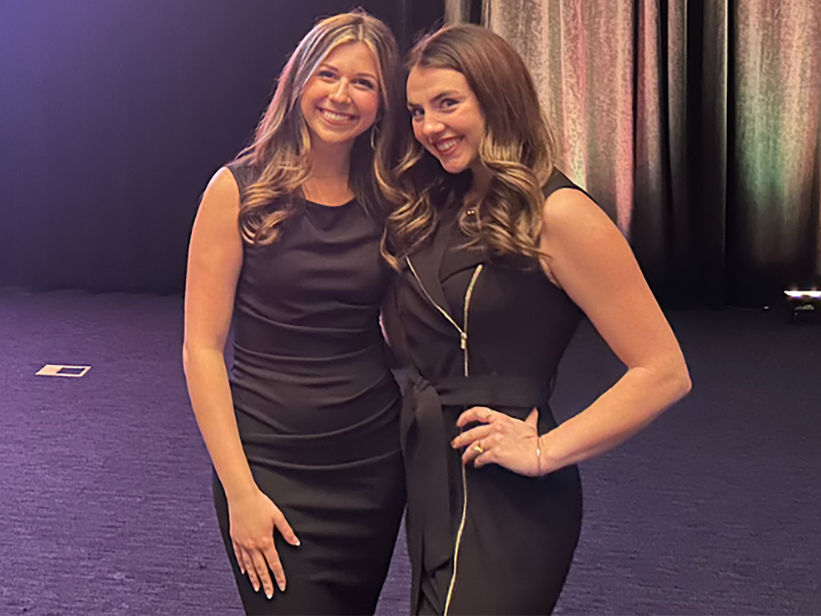 A photo of Alivia Clawson and Megan Merola