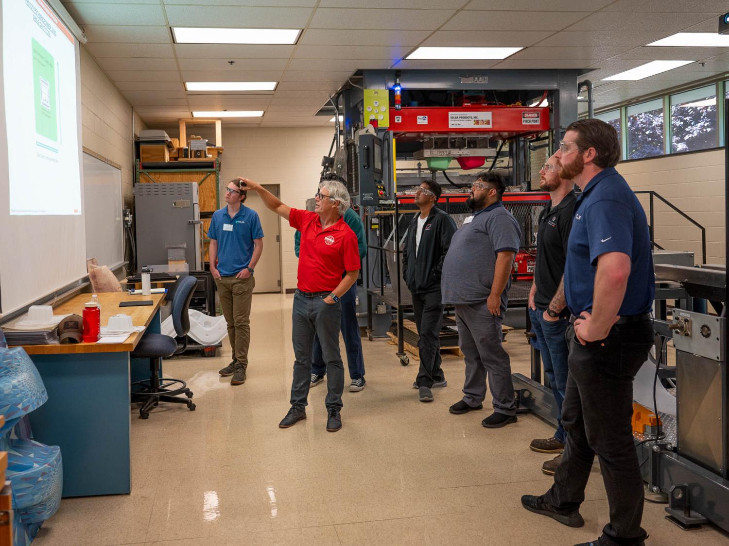 People participate in a theraforming workshop