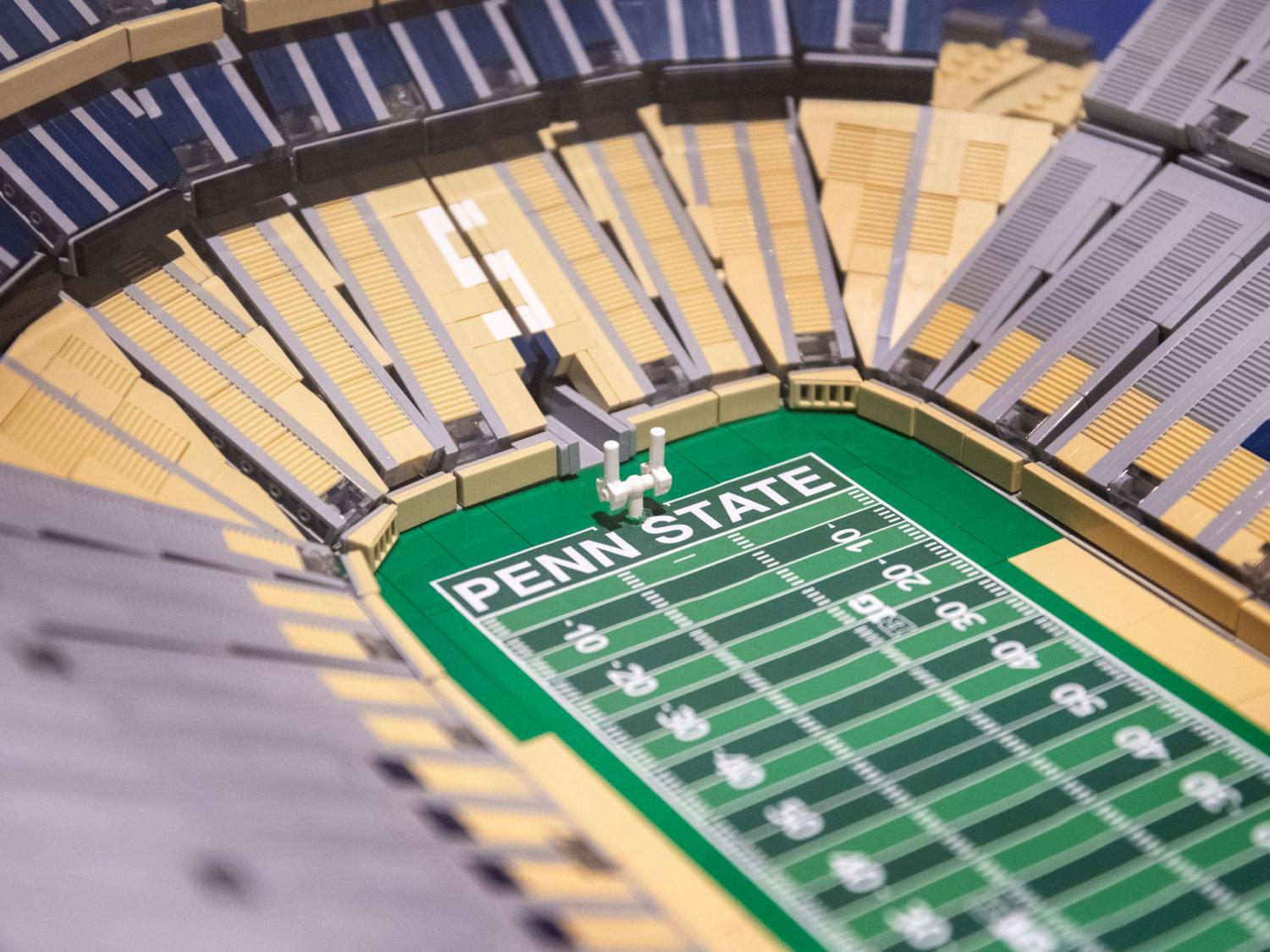 Lego Beaver Stadium field