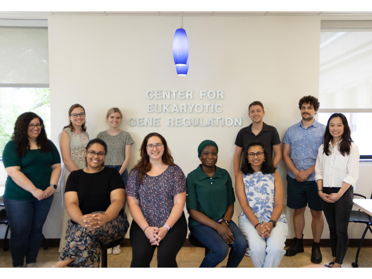 Group photo of graduate students in the Eukaryotic Gene Regulation (EGR) Predoctoral Training Program