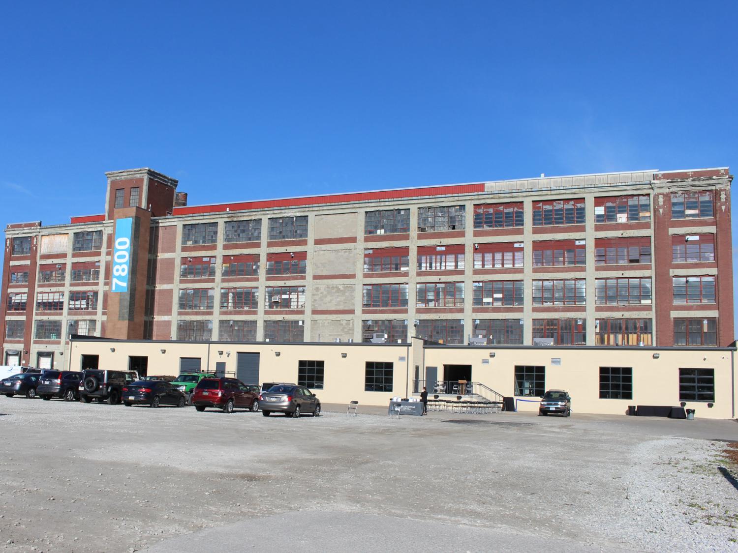 An image of a large, low building