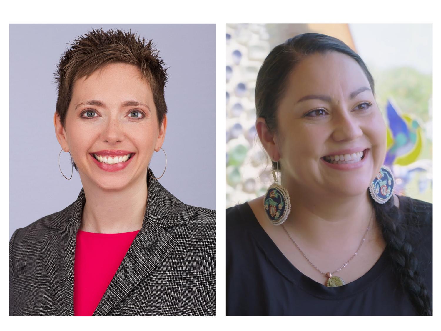 Smiling portraits of Susan Robinson and Tawnya Brant
