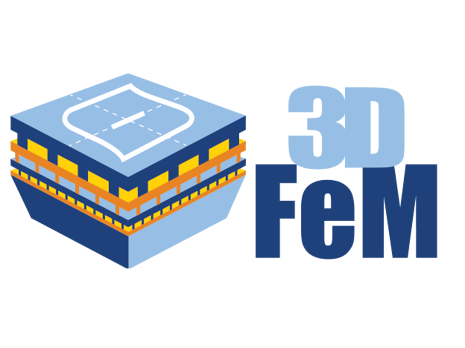 Logo with the letters 3DFeM