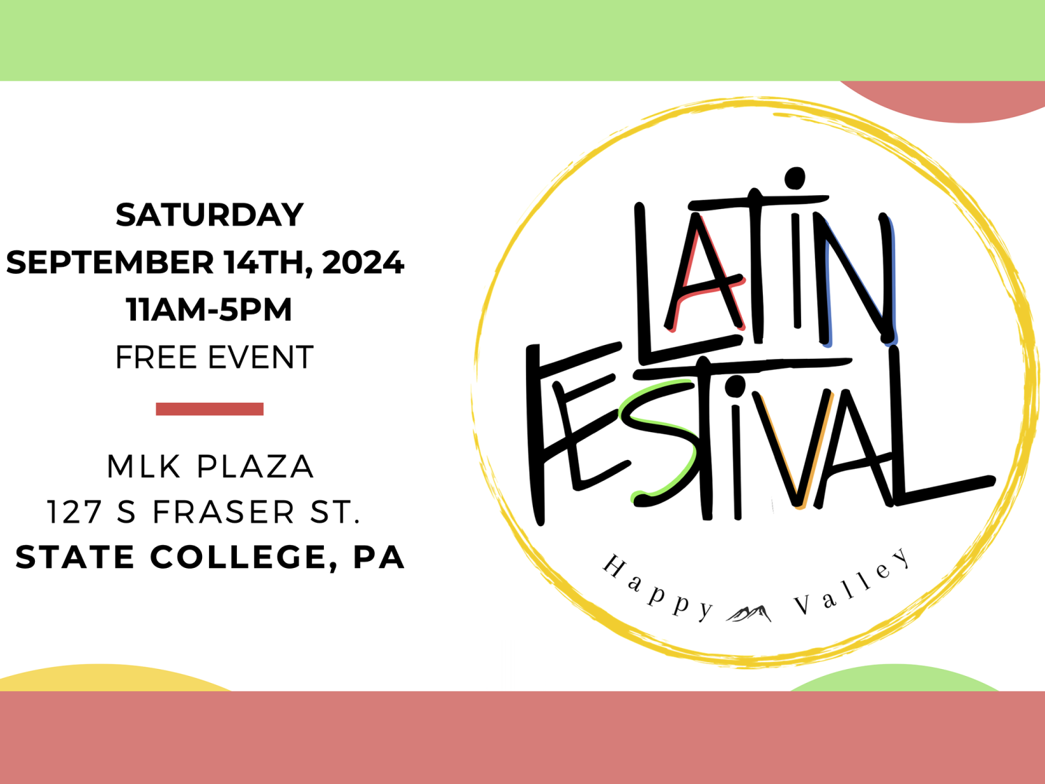 Happy Valley Latin Festival banner