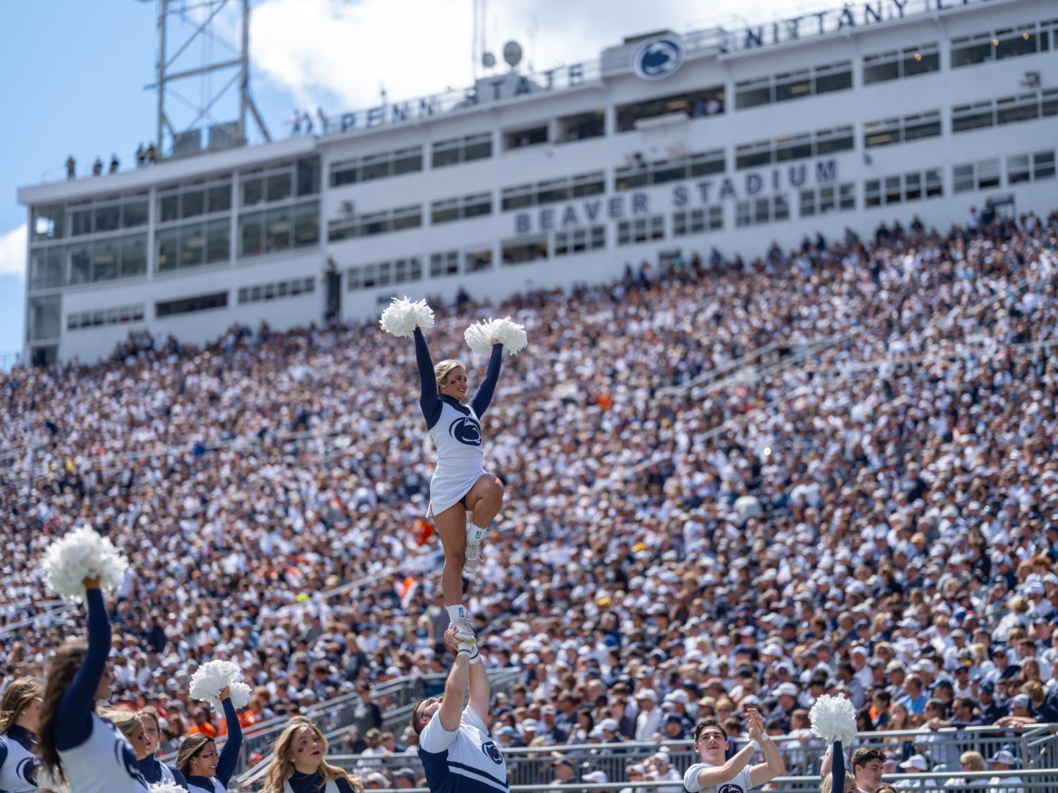 Cheerleader at Beaver Stadium