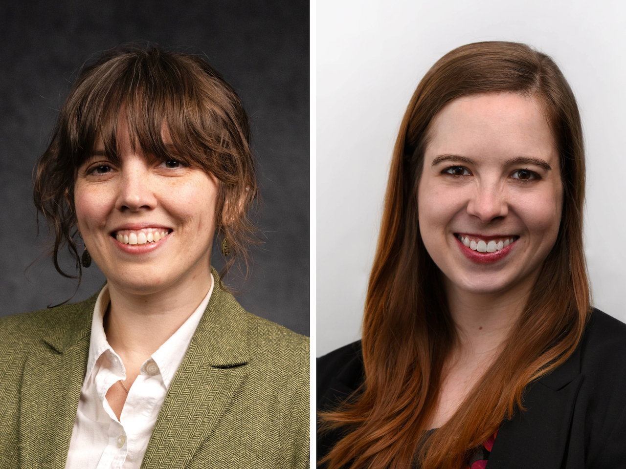 photo portraits of two smiling women