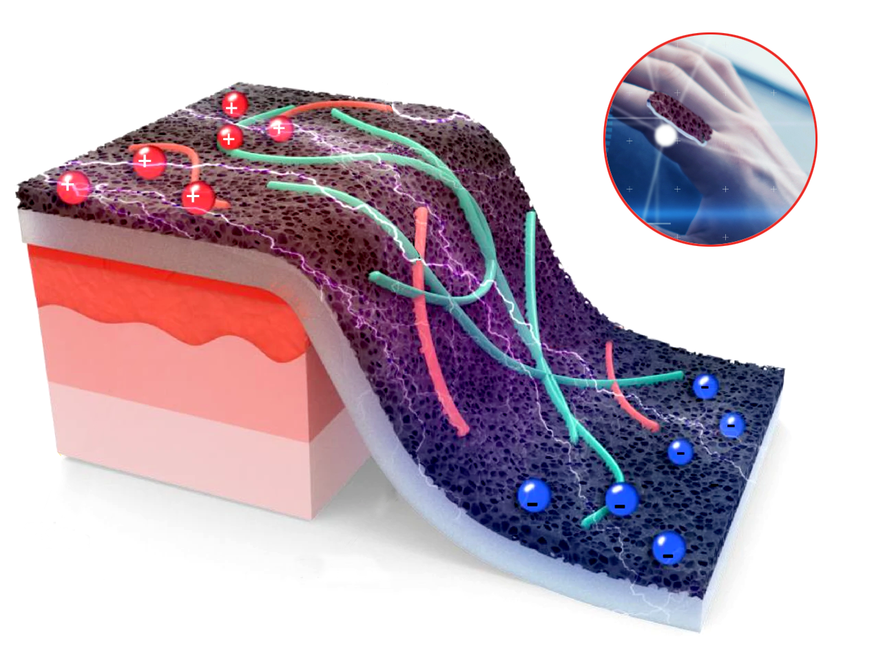 Stylized image of a sensor on a hand