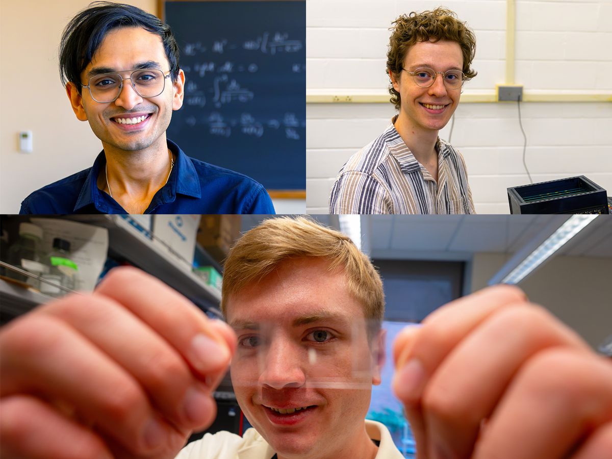 Image collage of students who won different research and excellence awards