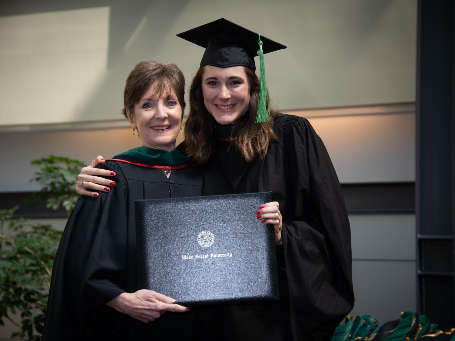 Suzanne Reich and Julia Gamble at Julia's graduation from Wake Forest University.