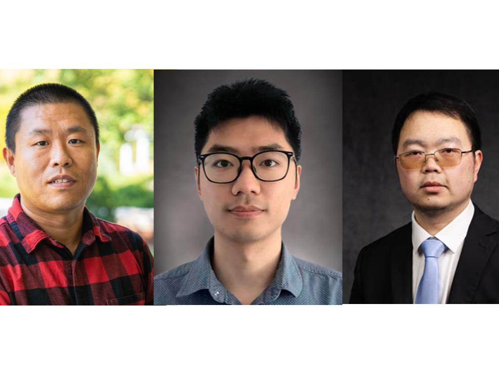 headshots of Wenrui Hao, Rui Zhang and Wenpeng Yin