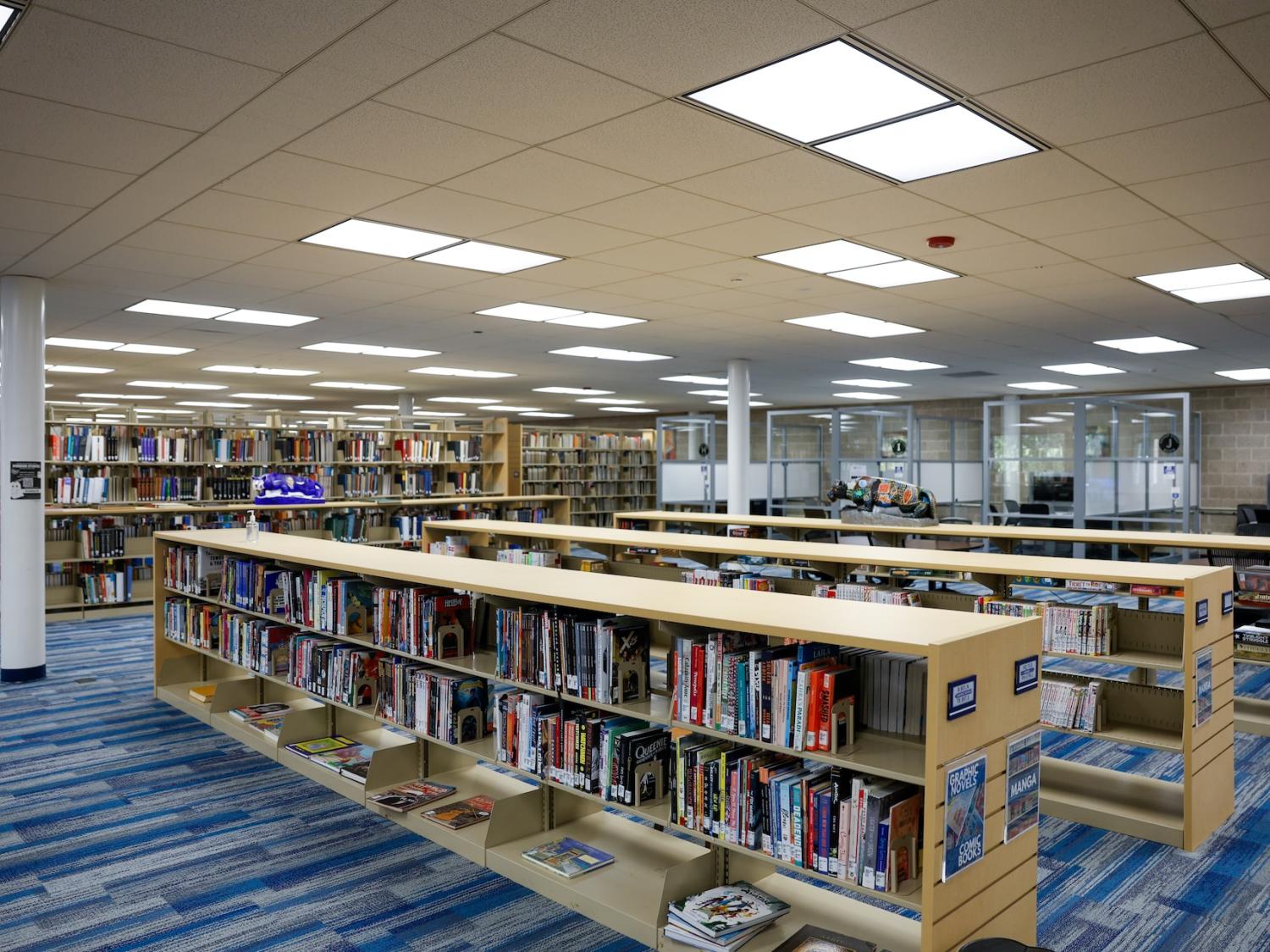 Inside of Penn State Brandywine's library