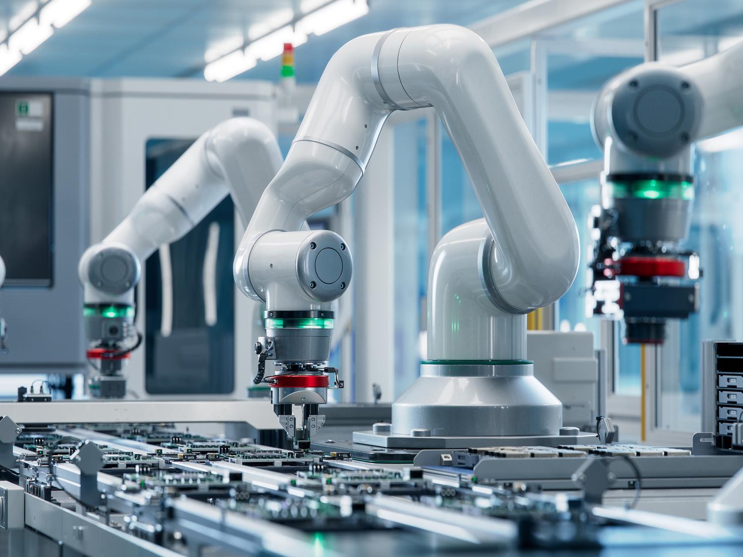 A photo of a robotics arm