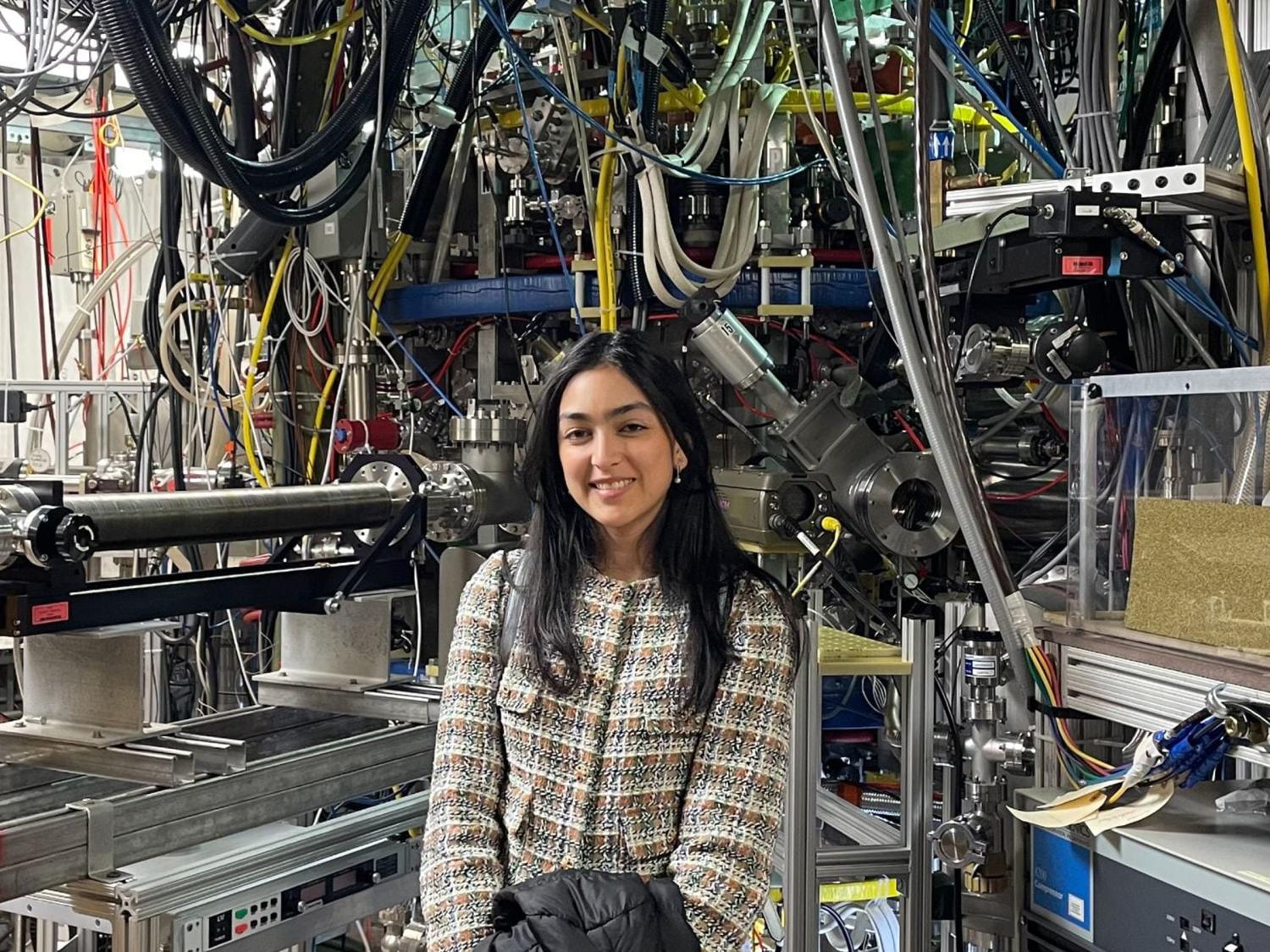 Camila Lopez Perez, a doctoral student in nuclear engineering at Penn State, poses for a headshot.