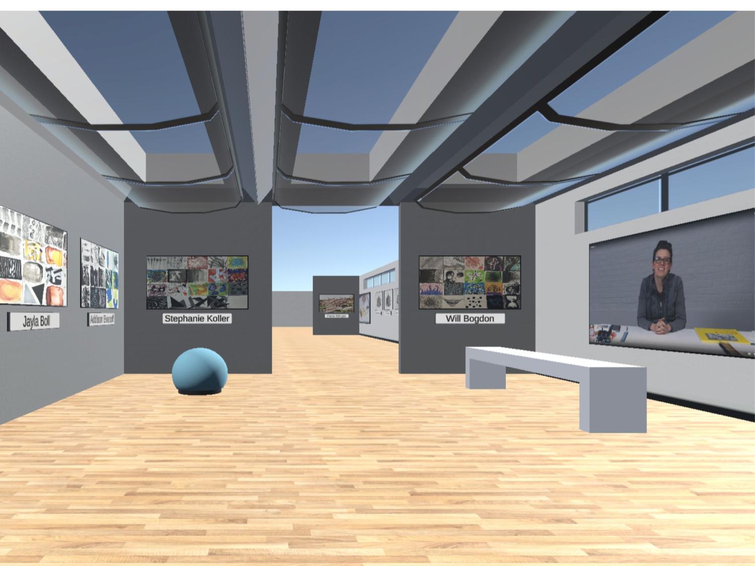 The virtual museum is a space that enables students to exhibit their artwork, upload writing, and provide synchronous and asynchronous feedback — replicating the experience of an in-person gallery in a fully online environment.
