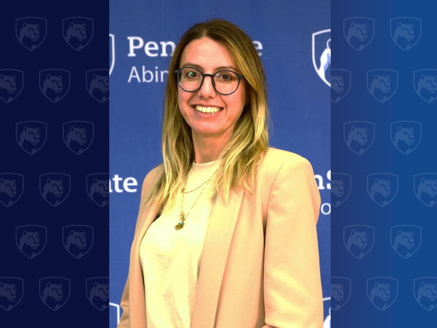 Woman in a yellow suit