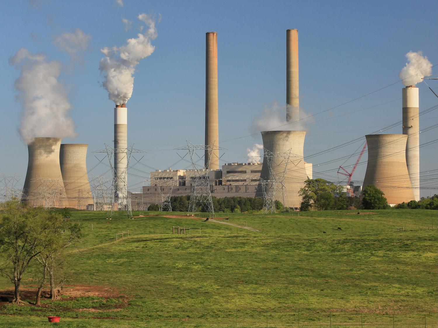 Plant Bowen in Bartow County, Georgia, is among the largest coal-fired power plants in the U.S.
