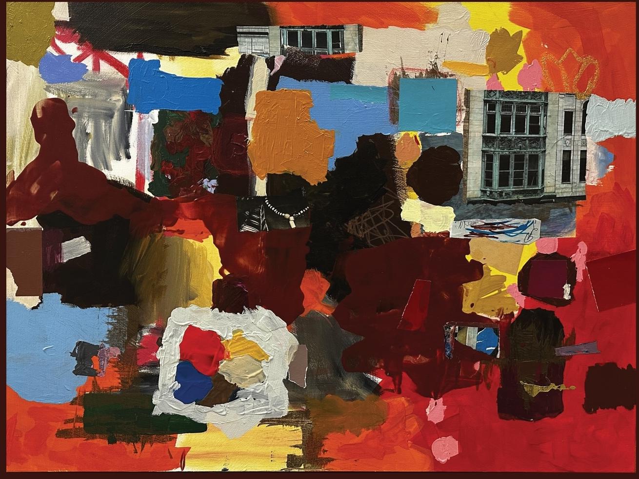 abstract painting by Femi Johnson